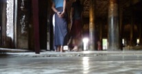 floor of teak monastery