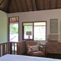 Tree house bedroom in owners villa